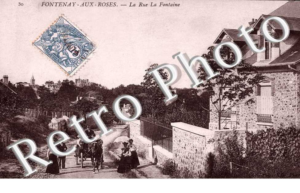 La rue la Fontaine - attelage de cheval