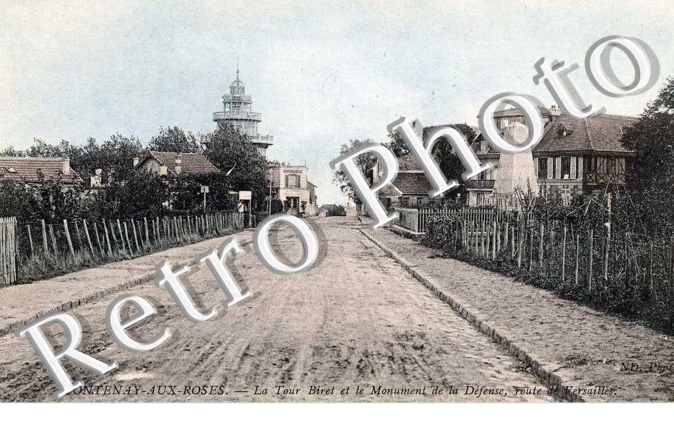 La tour Biret et le monument de la defense - route de Versailles (couleur)