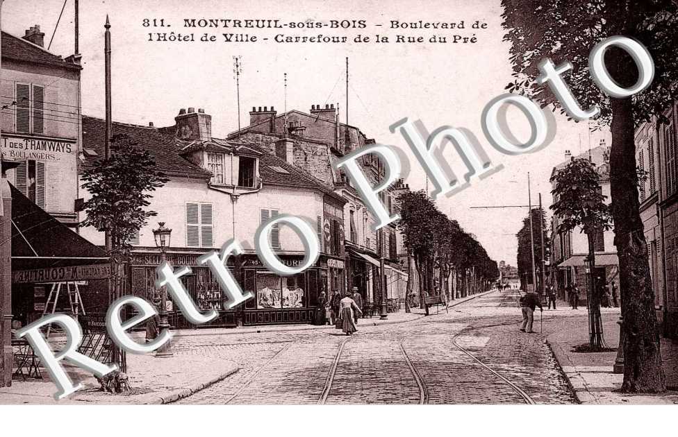Boulevard de l'hotel de ville - carrefour de la rue du pre