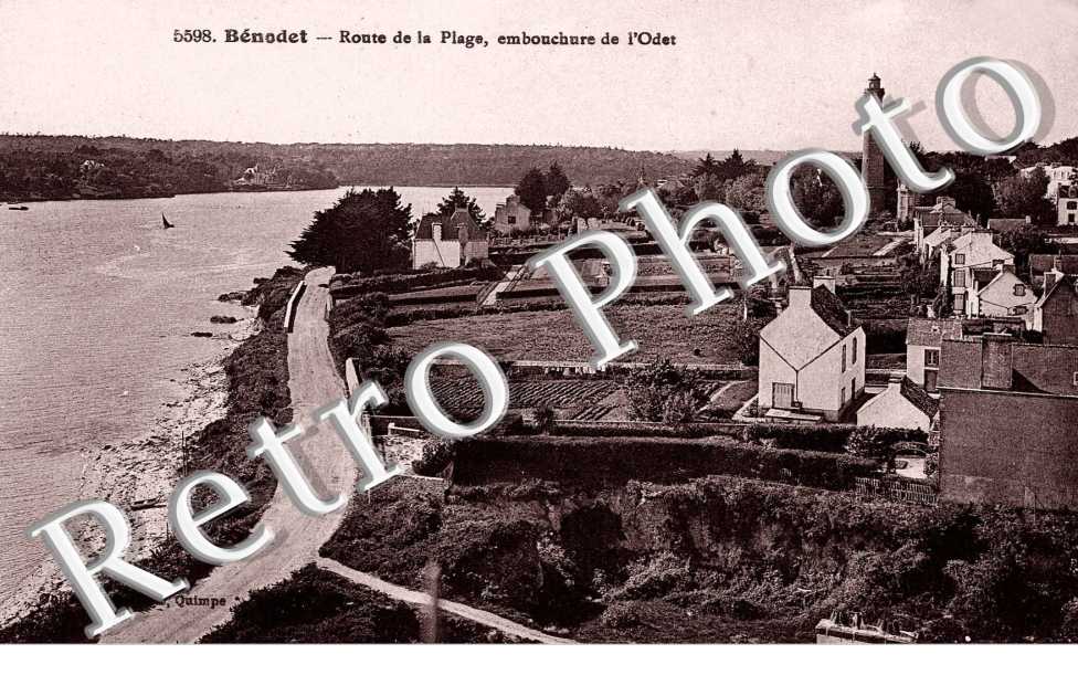 route de la plage, embouchure de l'Odet