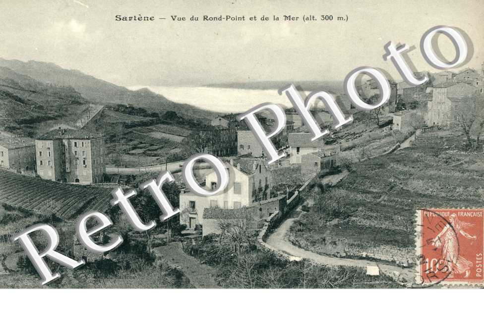 vue du Rond-Point et de la mer
