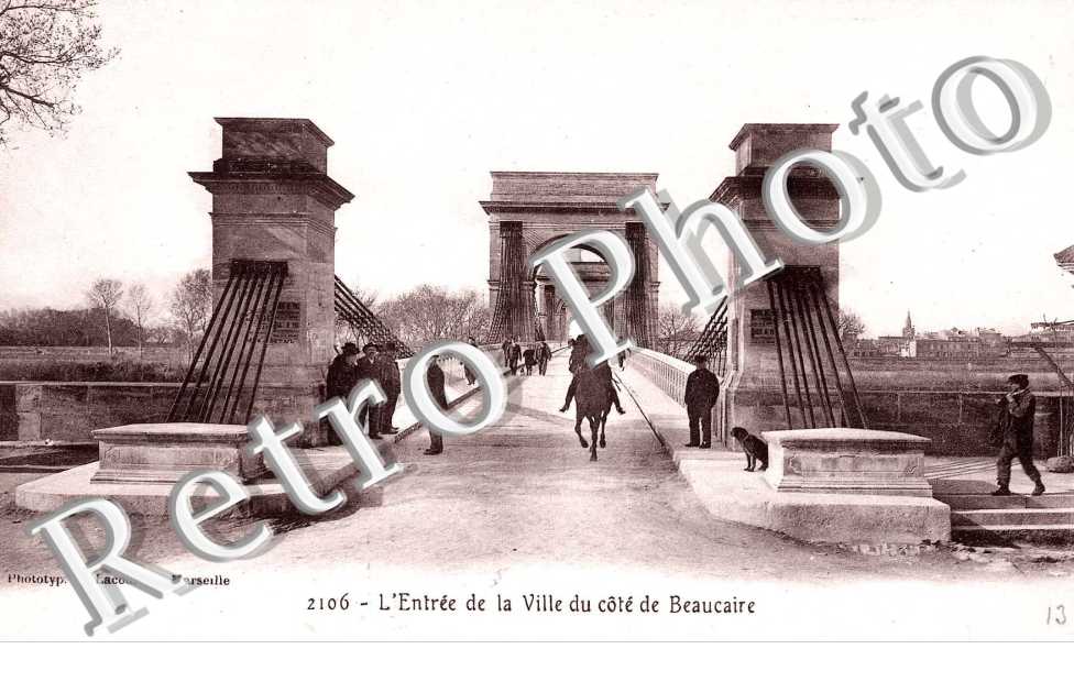 l'entree de la ville du cote de beaucaire
