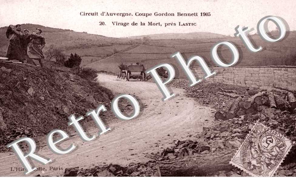 Circuit d'Auvergne Coupe Gordon Bennett 1905 Virage de la Mort
