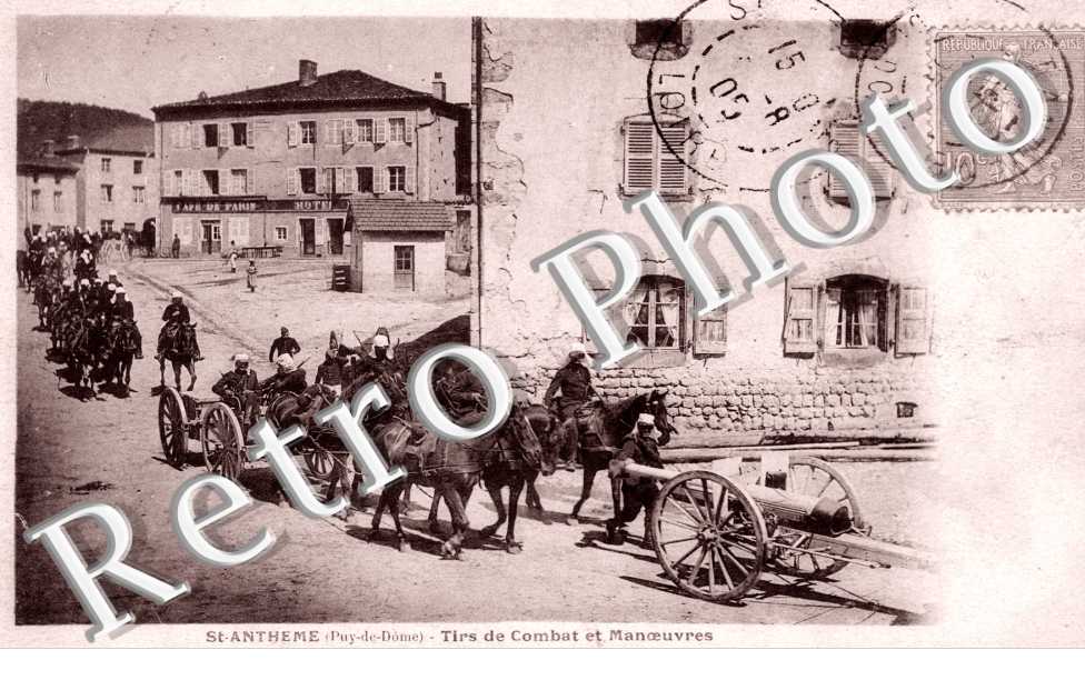 Tirs de combat - manoeuvres - artilleurs rentrant au cantonnement
