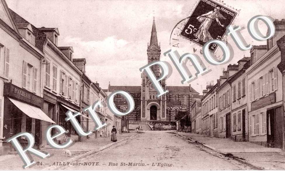 la Rue Saint-Martin et l'Eglise