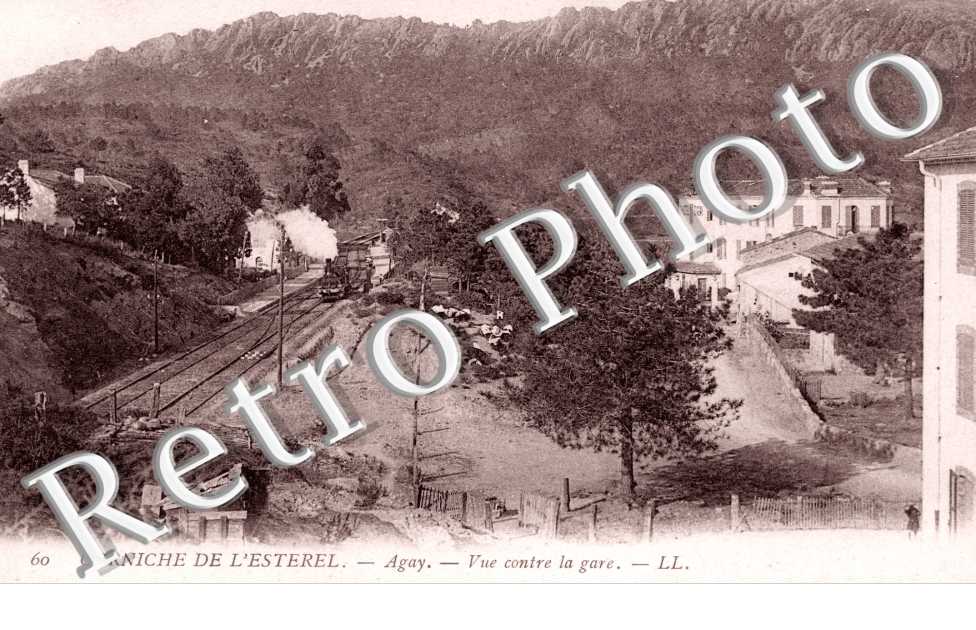 la Corniche de l'Esterrel, Vue contre la Gare