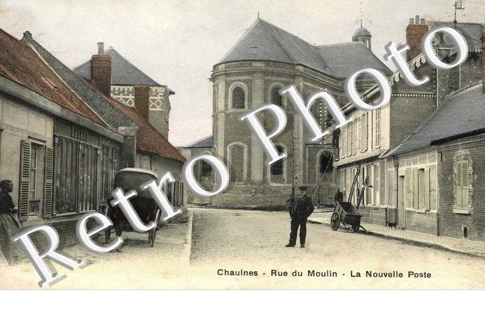 Rue du moulin - La nouvelle poste (couleur)