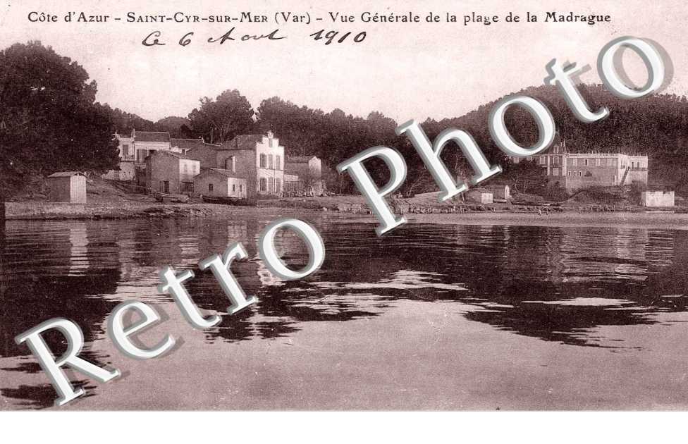 Vue generale de la plage de la Madrague