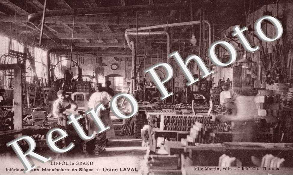 Interieur d'une manufacture de sieges - usine Laval
