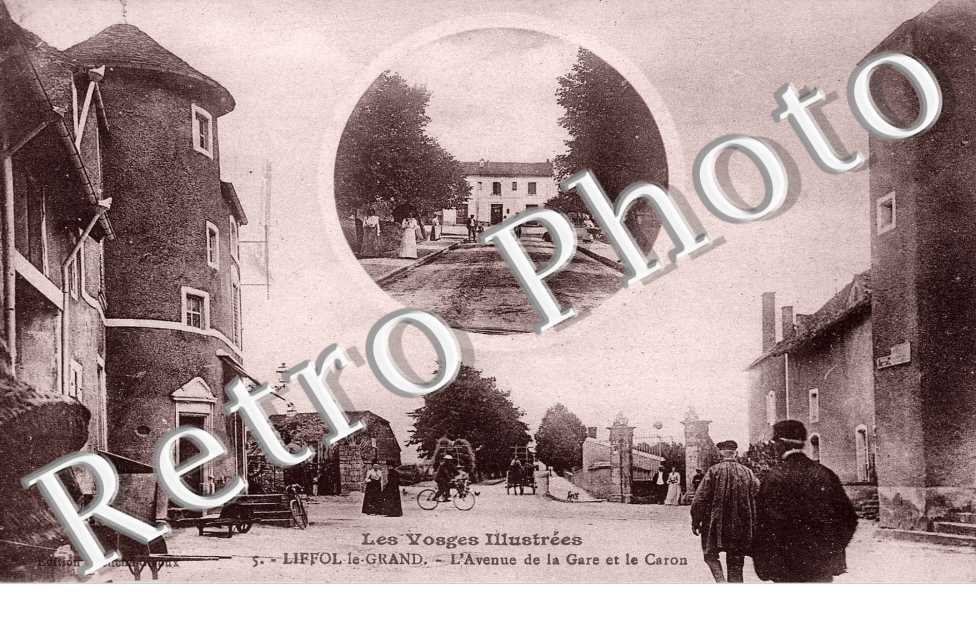 L'avenue de la gare et le Caron