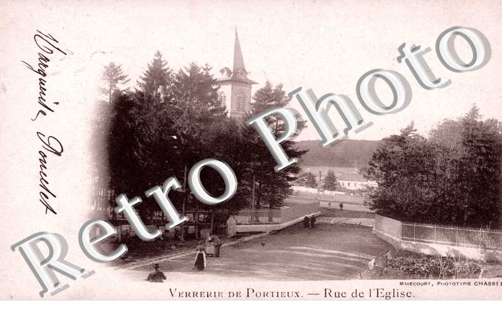 Portieux, la Verrerie de Portieux, Rue de l'Eglise