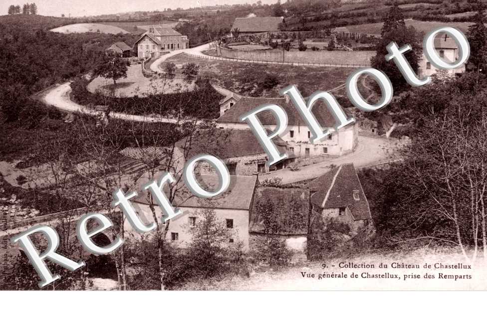 Collection du Chateau de Chastellux, Vue Generale de Chastellux prise depuis les Remparts