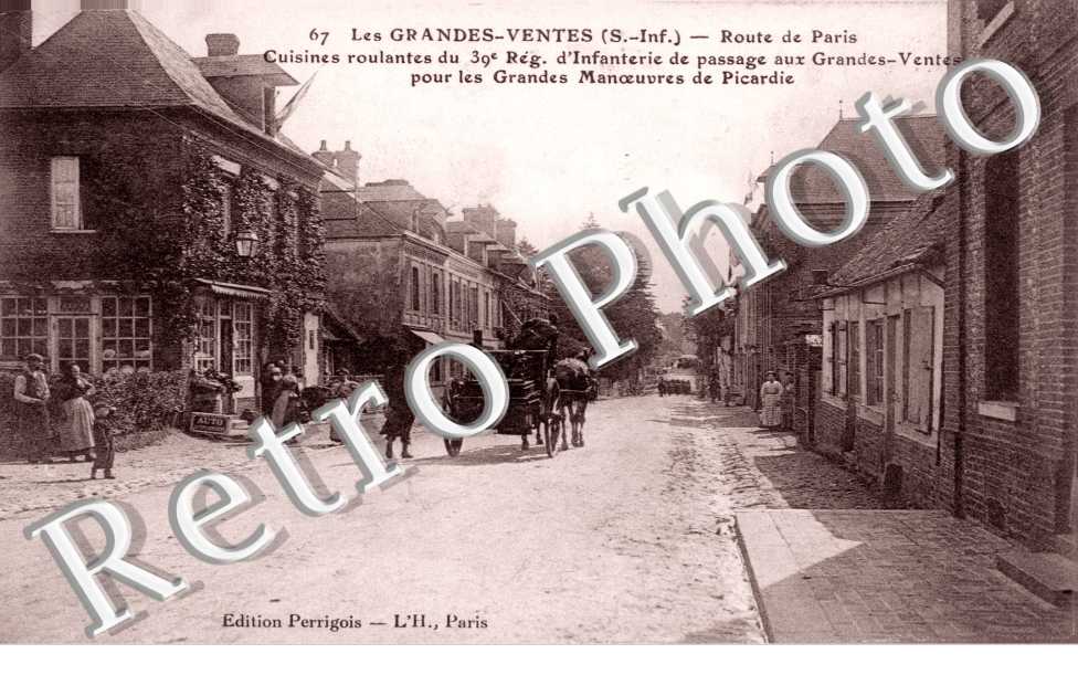 Route de Paris - Cuisine roulante du 39 eme regiment d'infanterie