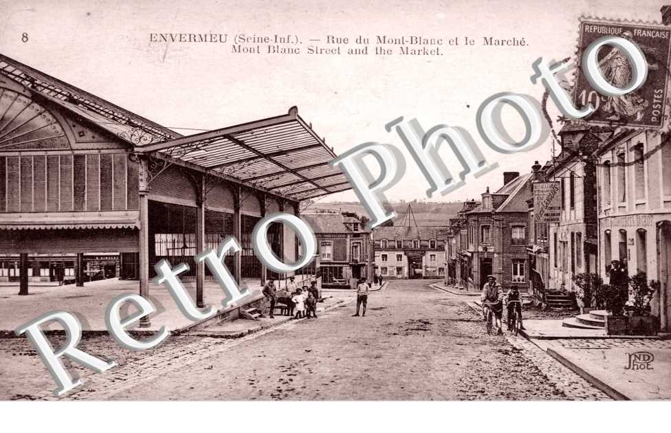 rue du mont blanc et le marche