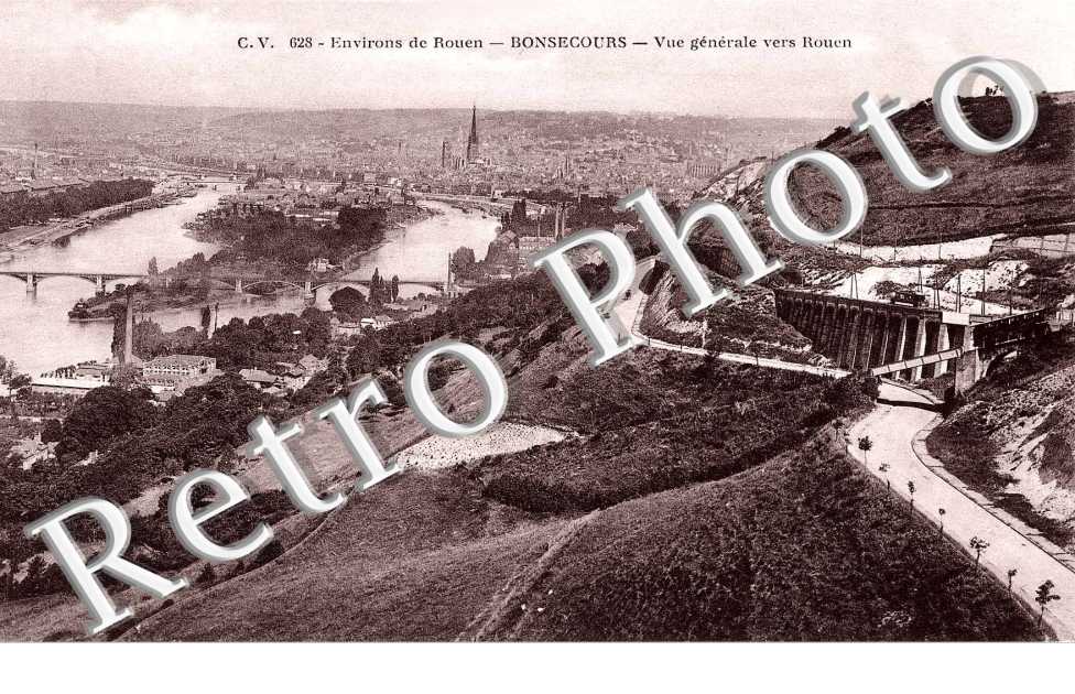 Vue generale vers Rouen
