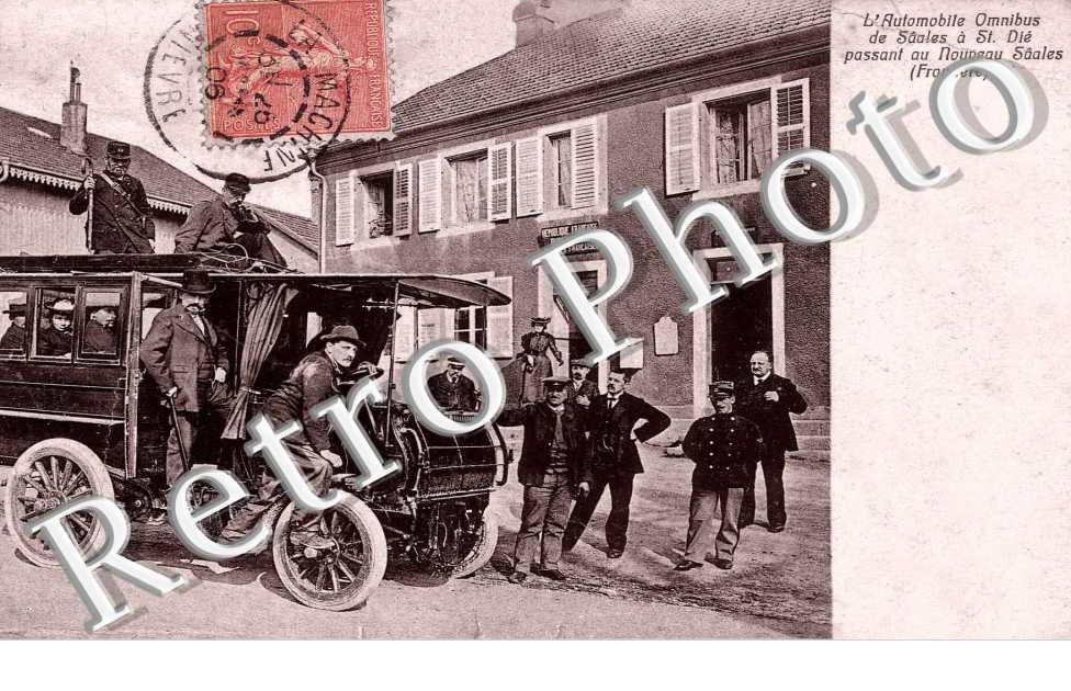 L'Automobile Omnibus de saales a st die passant au nouveau saales (frontiere)