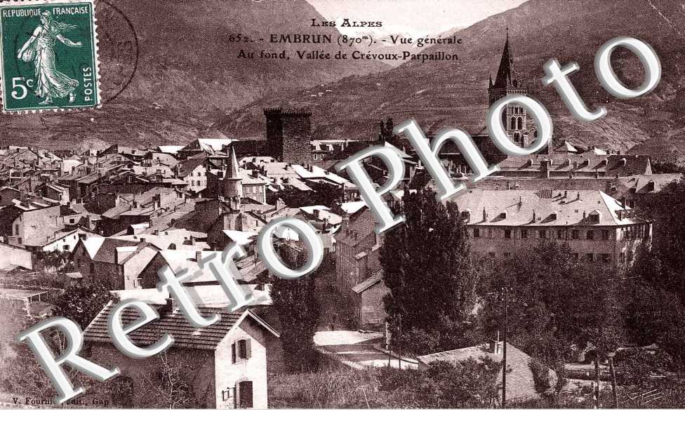 vue generale et Vallee de Crevoux Parpaillon