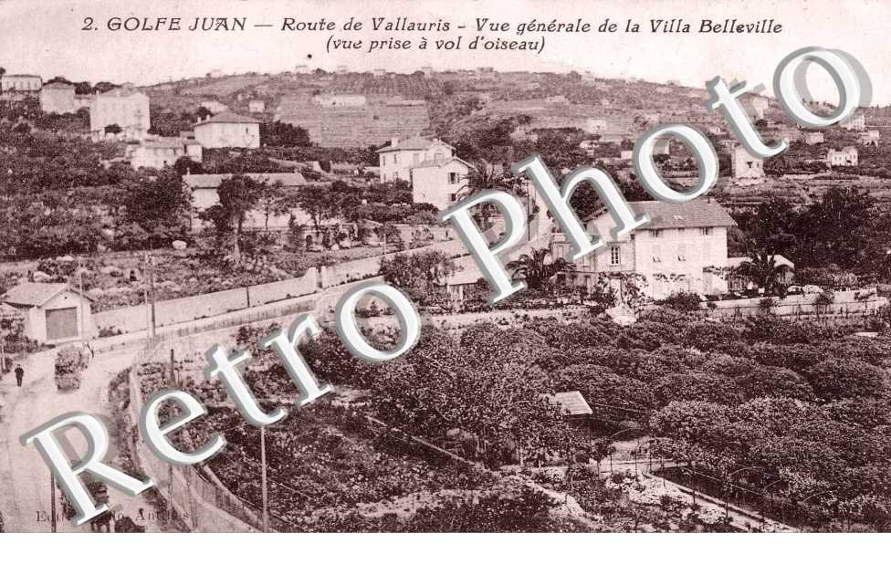 Route de Vallauris Vue generale de la villa Belleville