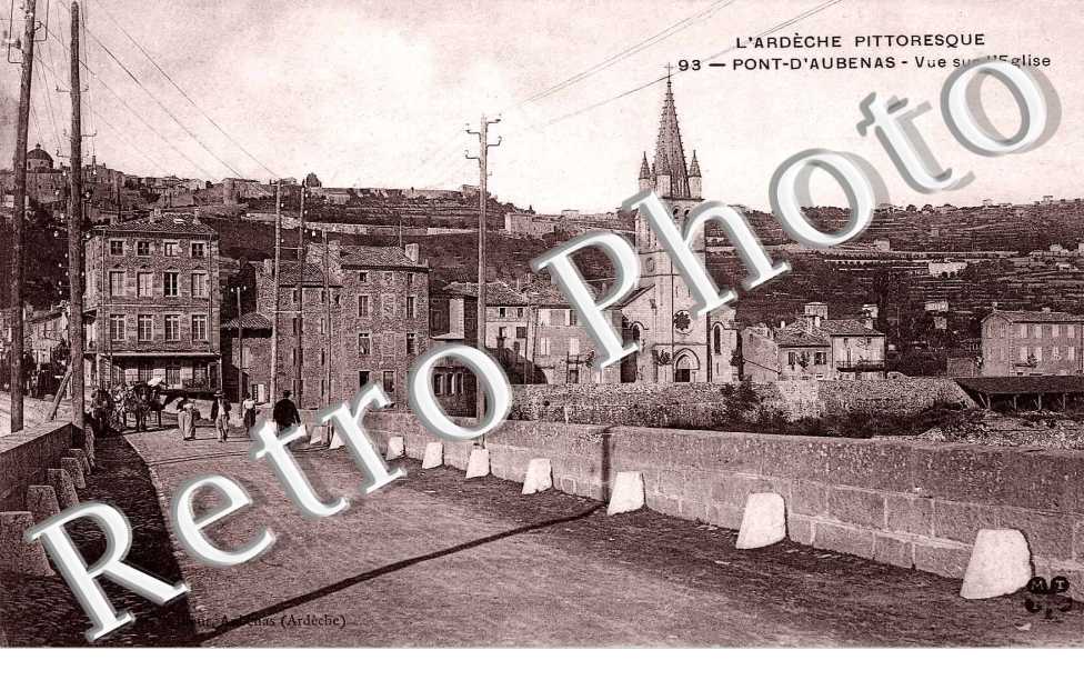 Pont-d'Aubenas vue sur l'eglise