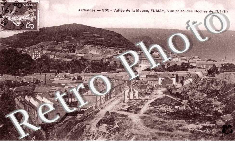 vue prise des roches de l'Uf