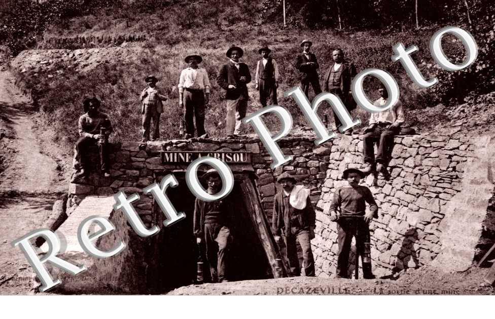 la sortie d'une mine - mine a grisou
