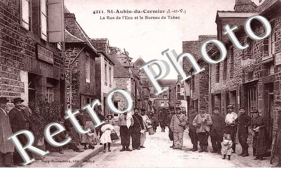 la rue de l'ecu et le bureau de tabac