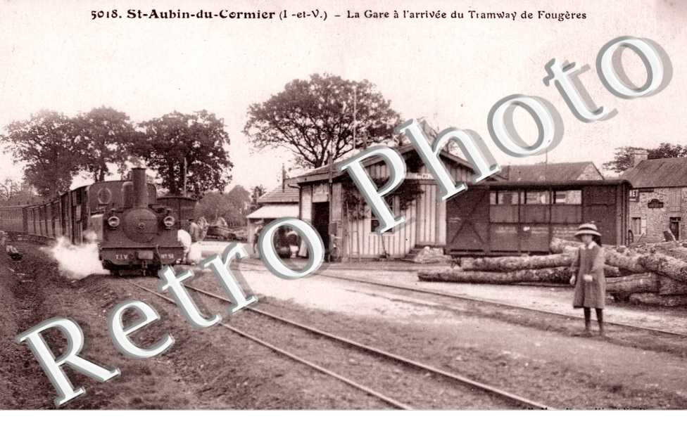 la gare a l'arrivee du tramway de Fougeres