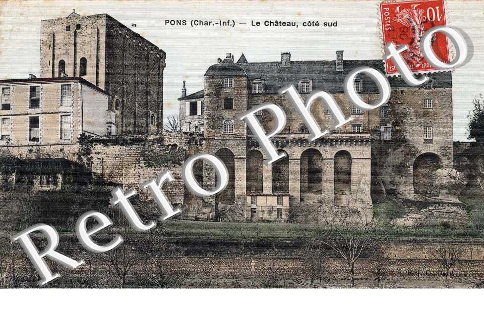 le chateau cote sud (couleur, tramee)