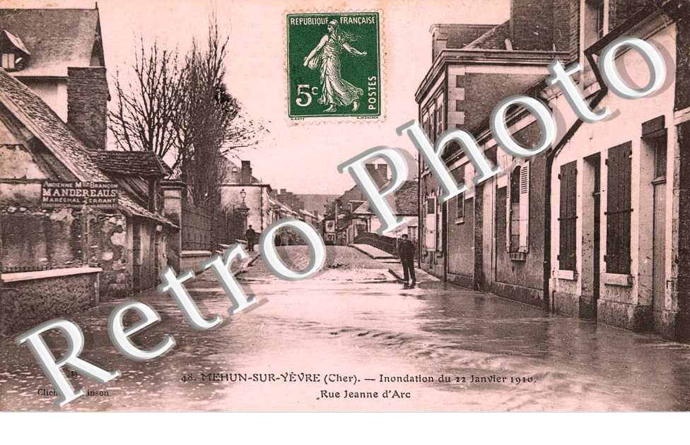inondation du 22 janvier 1910 rue jeanne d'arc