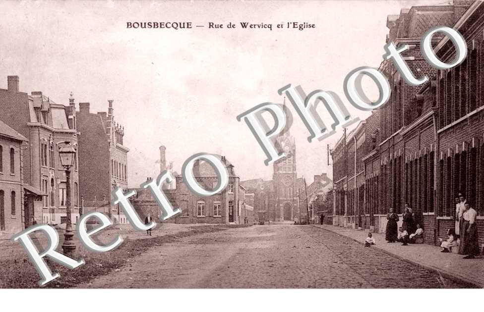 rue de Wervicq et l'Eglise