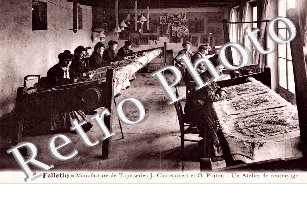 manifactire de tapisseries J.Chateauvert et O.Pinton, un atelier de rentrayage