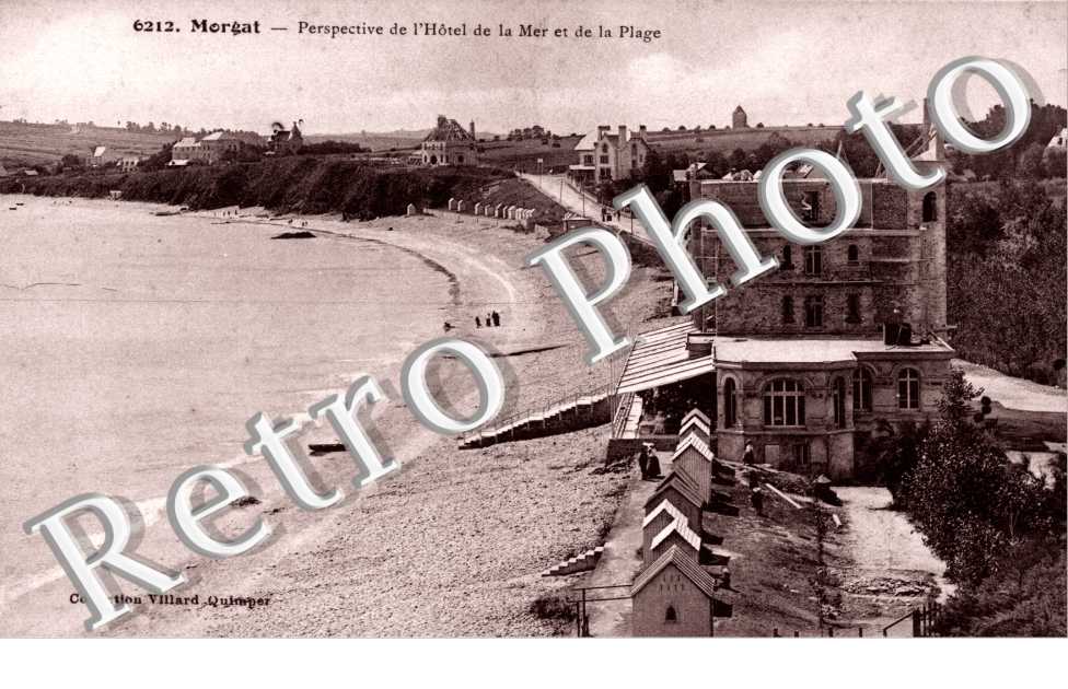 Perspective de l'Hotel de la Mer et de la plage