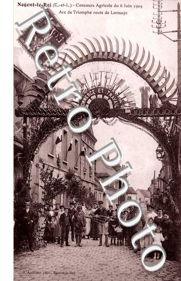 Concours Agricole 6 juin 1909 Arc de Triomphe route deLormaye