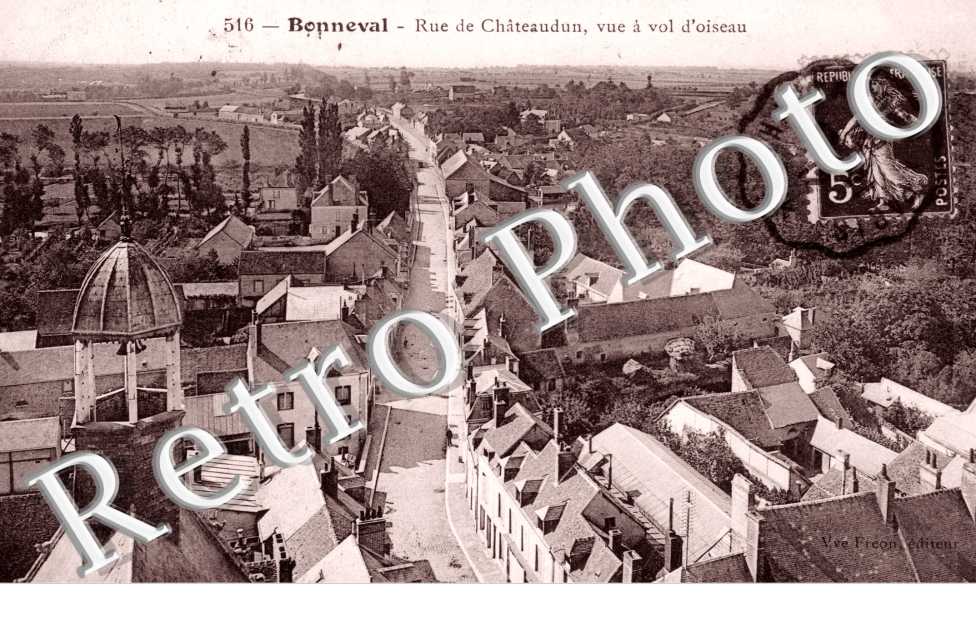 Rue de Chateaudun, vue a vol d'oiseau