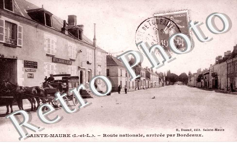 route nationale , arrivee par Bordeaux. Hotel du Cheval Blanc