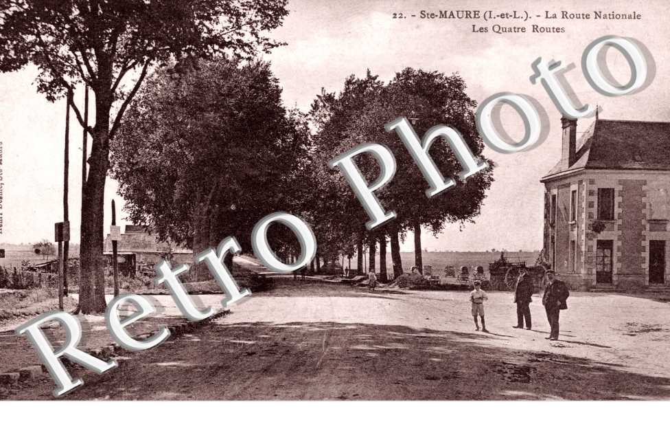 la route nationale, les quatre routes