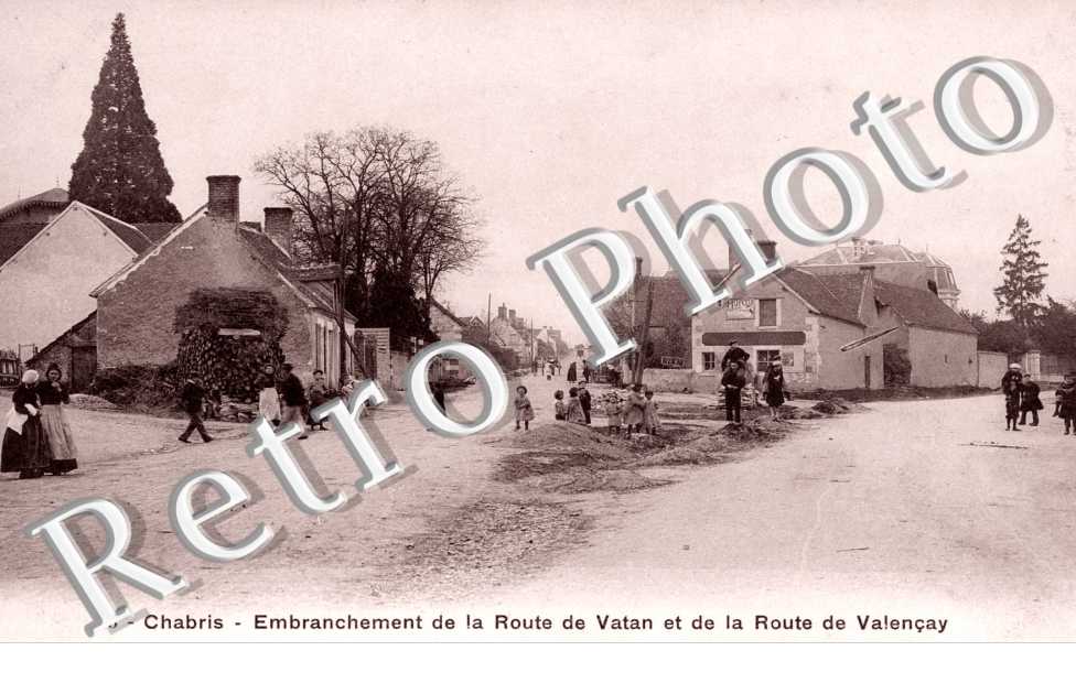 Embranchement de la route de Vatan et de la route de Valencay