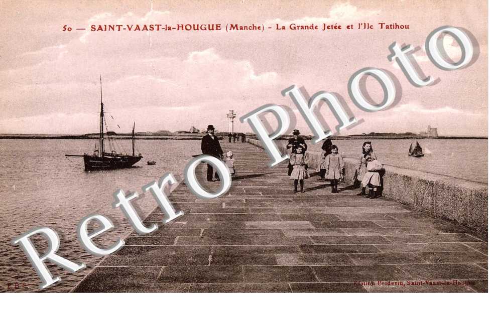 la grande jetee et l' ile Tatihou