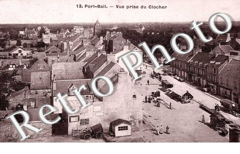 vue prise du clocher (carte toilee)