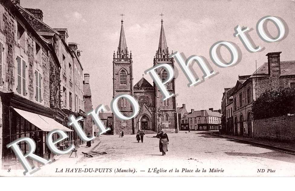 l 'eglise et la place de la mairie
