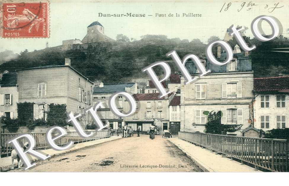 Pont de la Paillette (carte toilee - couleur)