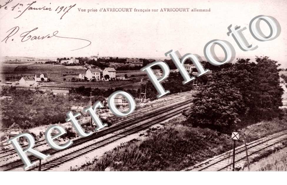 Vue prise d'Avricourt francais sur Avricourt allemand