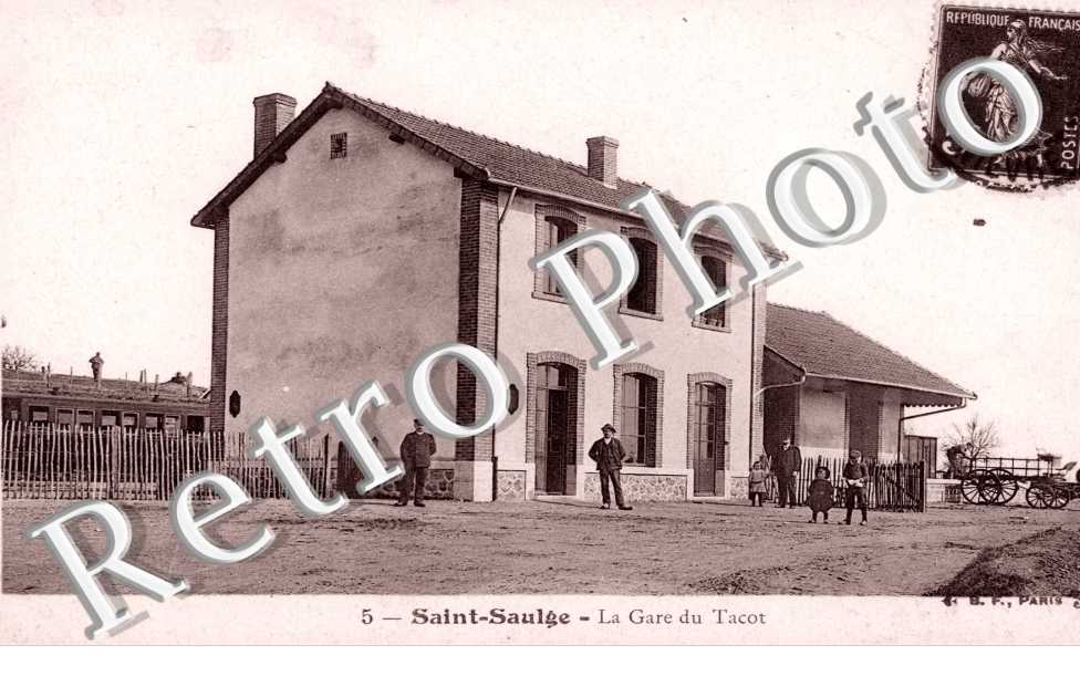 la gare du tacot - 1910