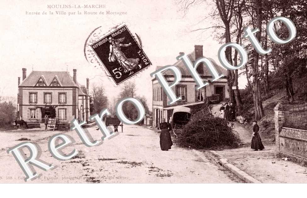 entree de la ville par la route de Mortagne