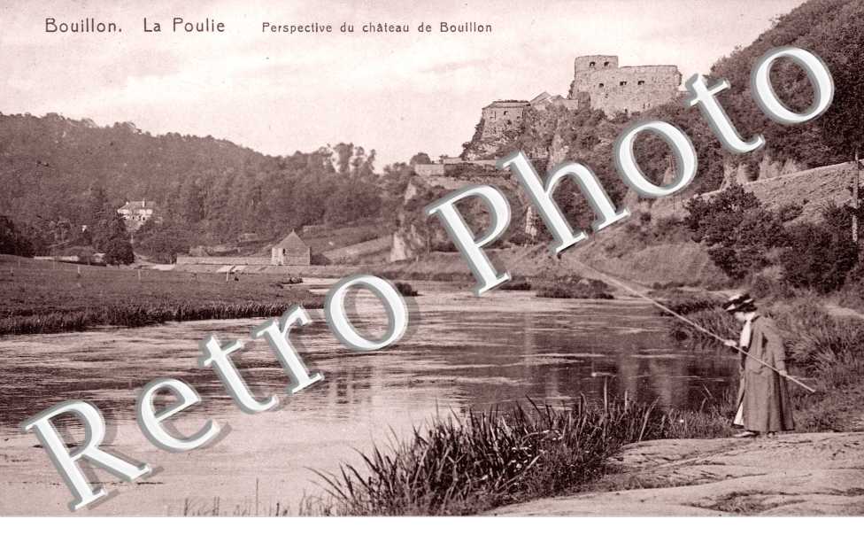 la poulie  Perspective du chateau de Bouillon