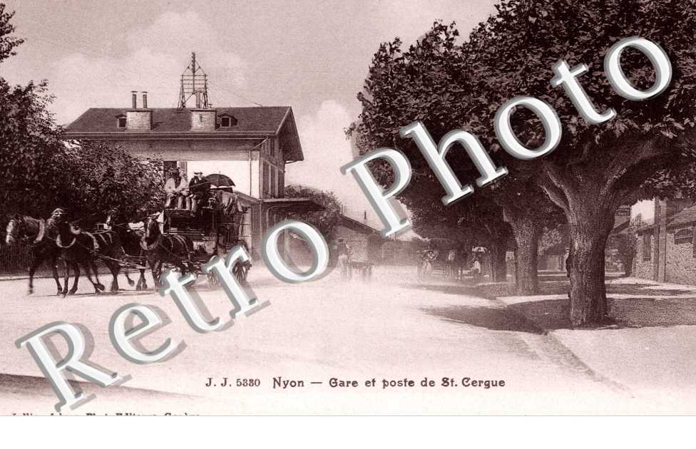 Gare et poste de Saint Cergue