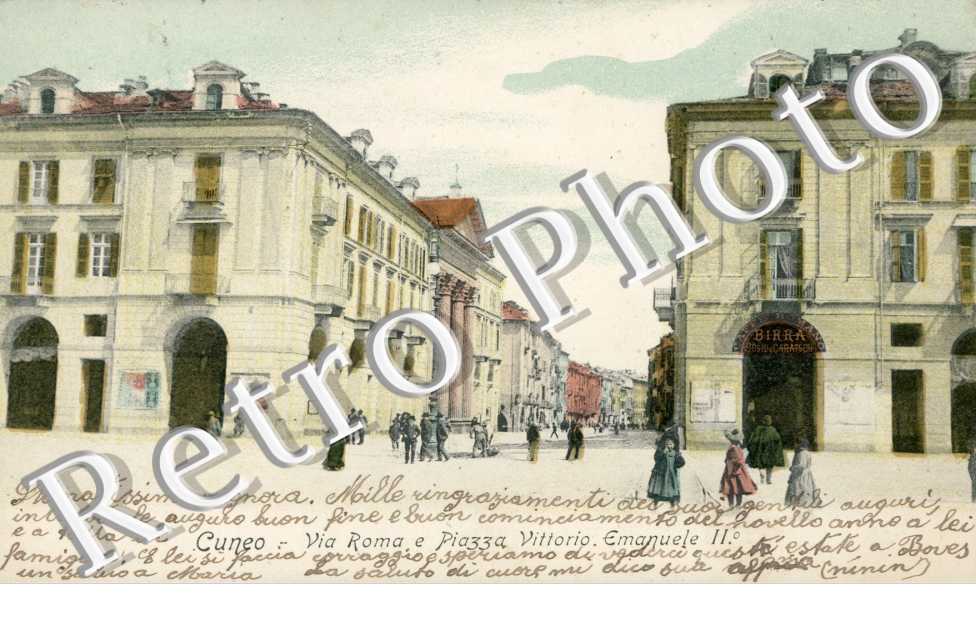 Via Roma e Piazza Vittorio. Emanuele II