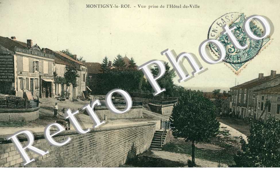 vue prise de l'hotel de ville - carte couleur