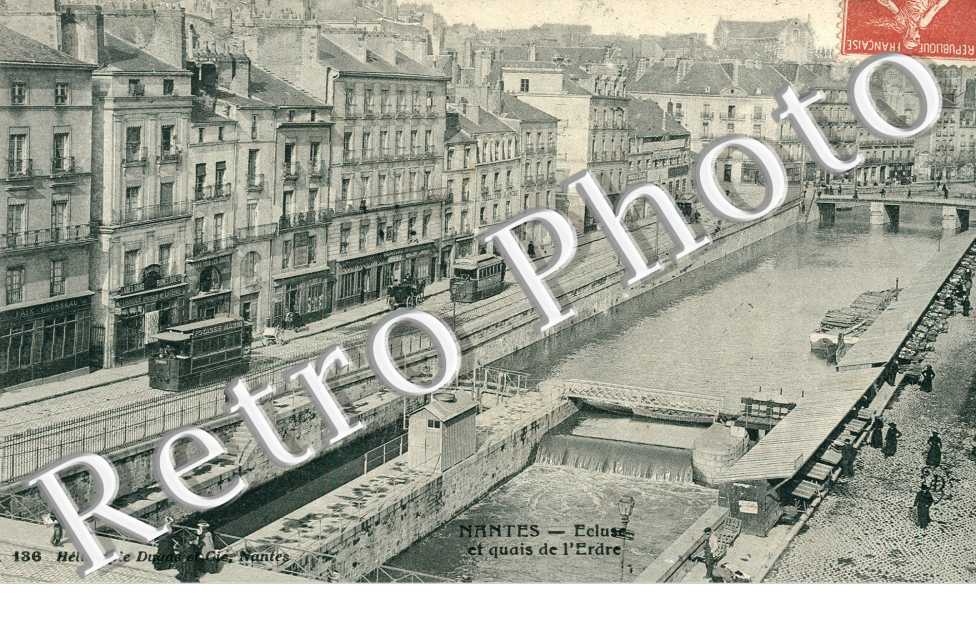 ecluse et quai de l'Erdre