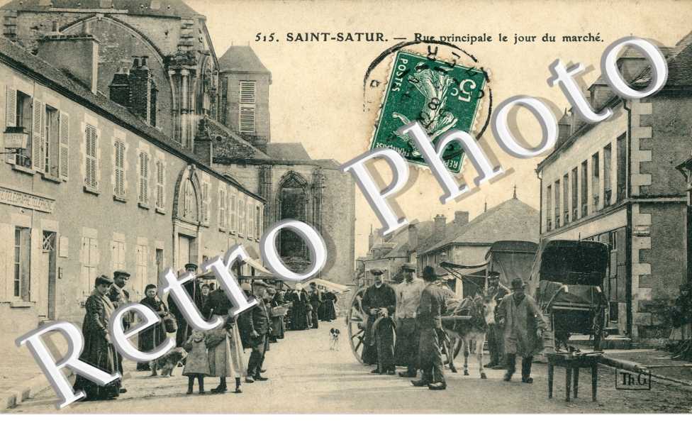 rue principale le jour du marche